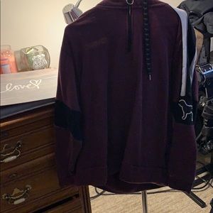 Pink maroon hoodie